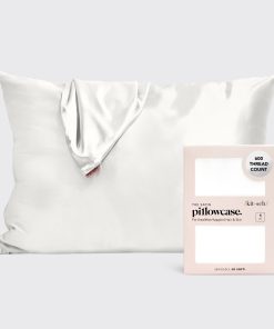Satin Pillowcase in Ivory 2 Pack