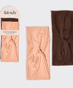 Rosewood Wide Twist Headbands 2pc Set