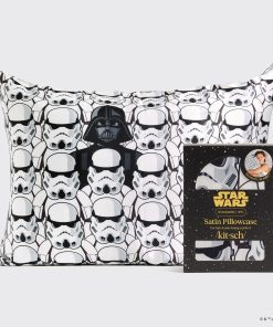 Star Wars™ & Kitsch Satin Pillowcase?in Darth Vader & Stormtroopers
