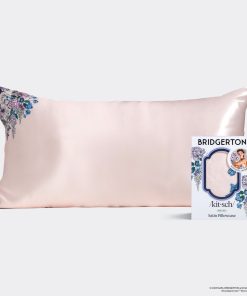 Bridgerton x Kitsch Satin Pillowcase in Wisteria 2 Pack - King