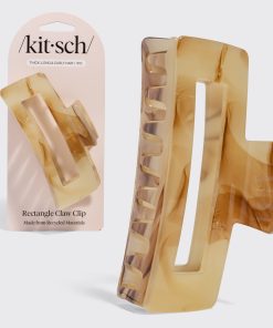 Chocolate Marble Open Shape Claw Clip - Jumbo