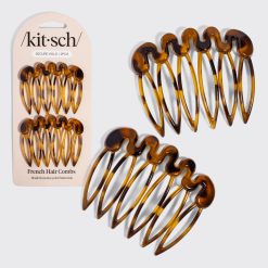 Tort French Hair Combs 2pc Set