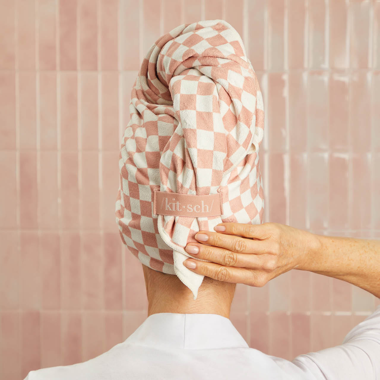 60695-XL-QuickDryHairTowelWrap-Model-Cleanse-TerracottaChecker-9-1280x1280px-1.jpg