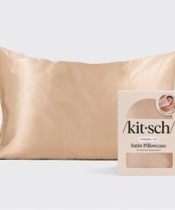 Satin Pillowcase in Champagne