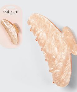 Blonde Marble Claw Clip