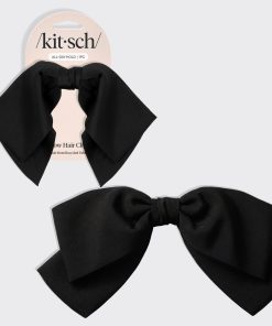 Black Bow Hair Clip