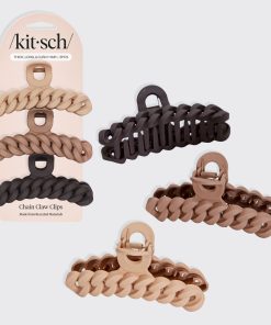 Neutral Chain Claw Clips 3pc Set