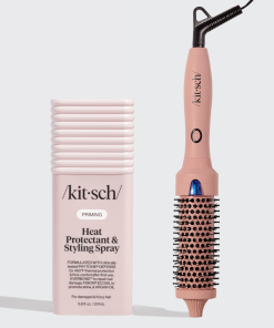 Heat Protectant + Thermal Round Brush Bundle