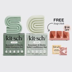 Volumizing Rosemary Terracotta Self Draining Soap Dish Bundle
